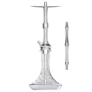 NZ Shisha - Butterfly - silver/white/grey