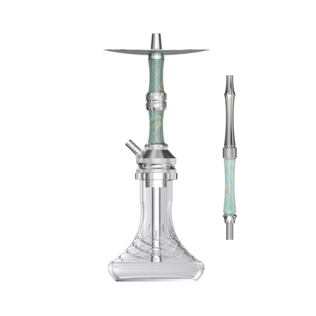 NZ Shisha - Butterfly XS - silver/türkis/gold