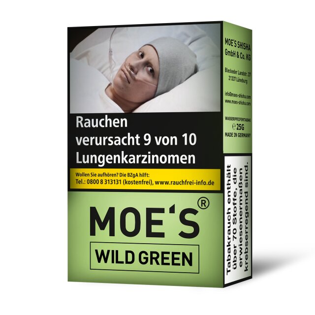 MOE`S Tobacco Shisha Tabak 25g - Wild Green