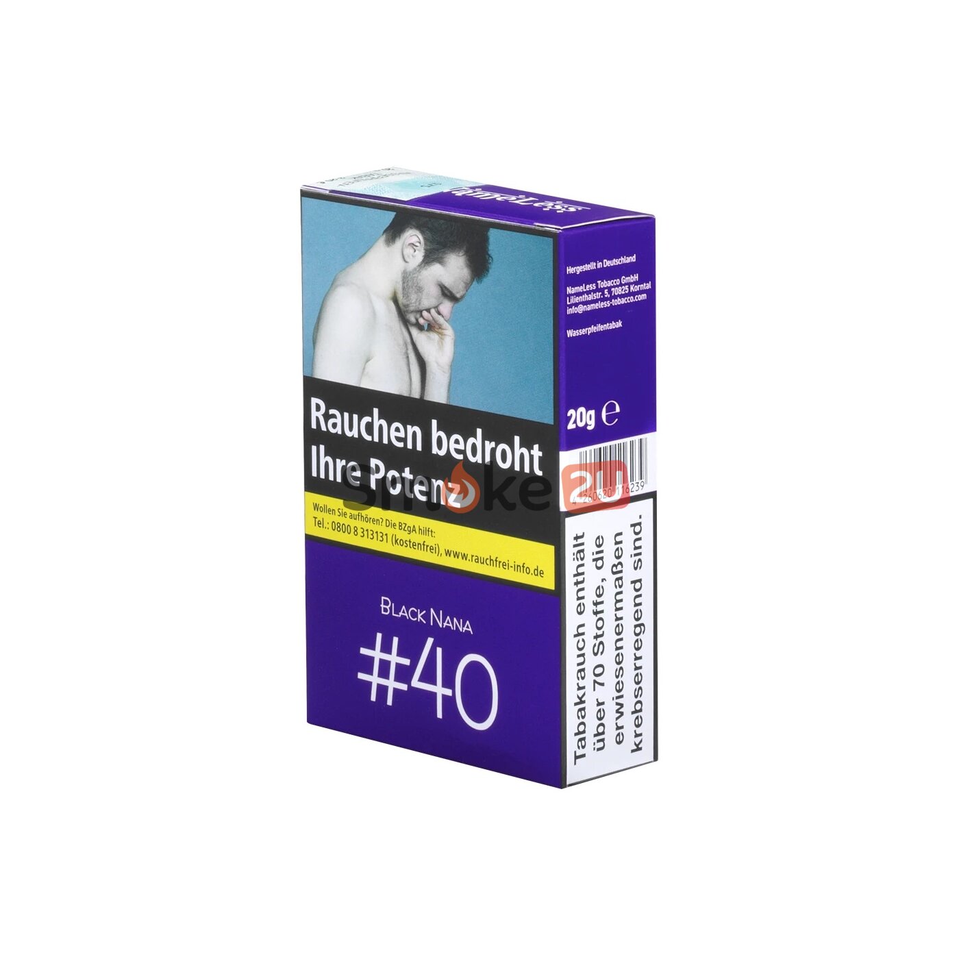 Nameless Shisha Tabak 200g Black Nana (8 x 25g), 32,00