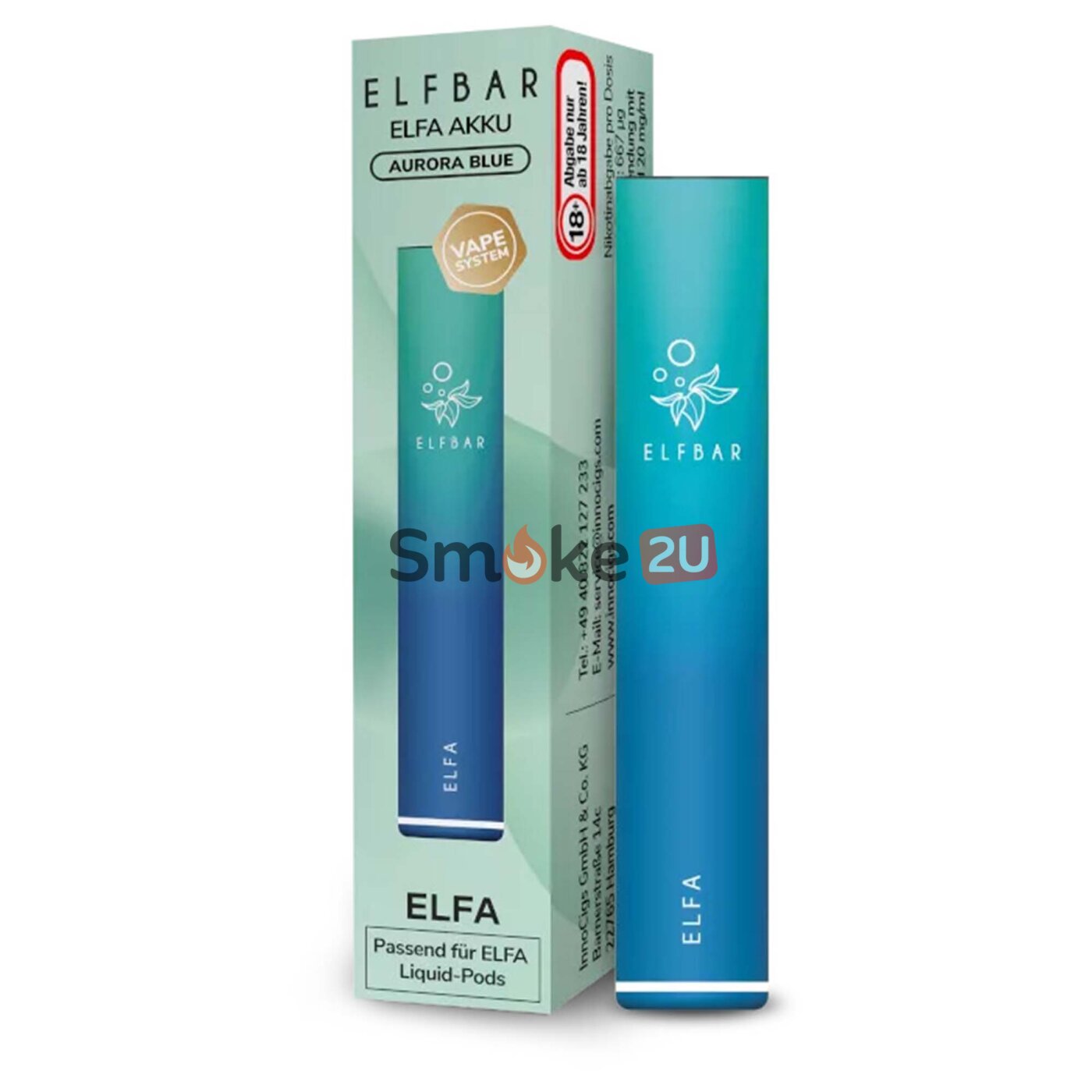elfbar elfa master akku Elf Bar ELFA Akkuträger Aurora-Blau jetzt online kaufen main image 1