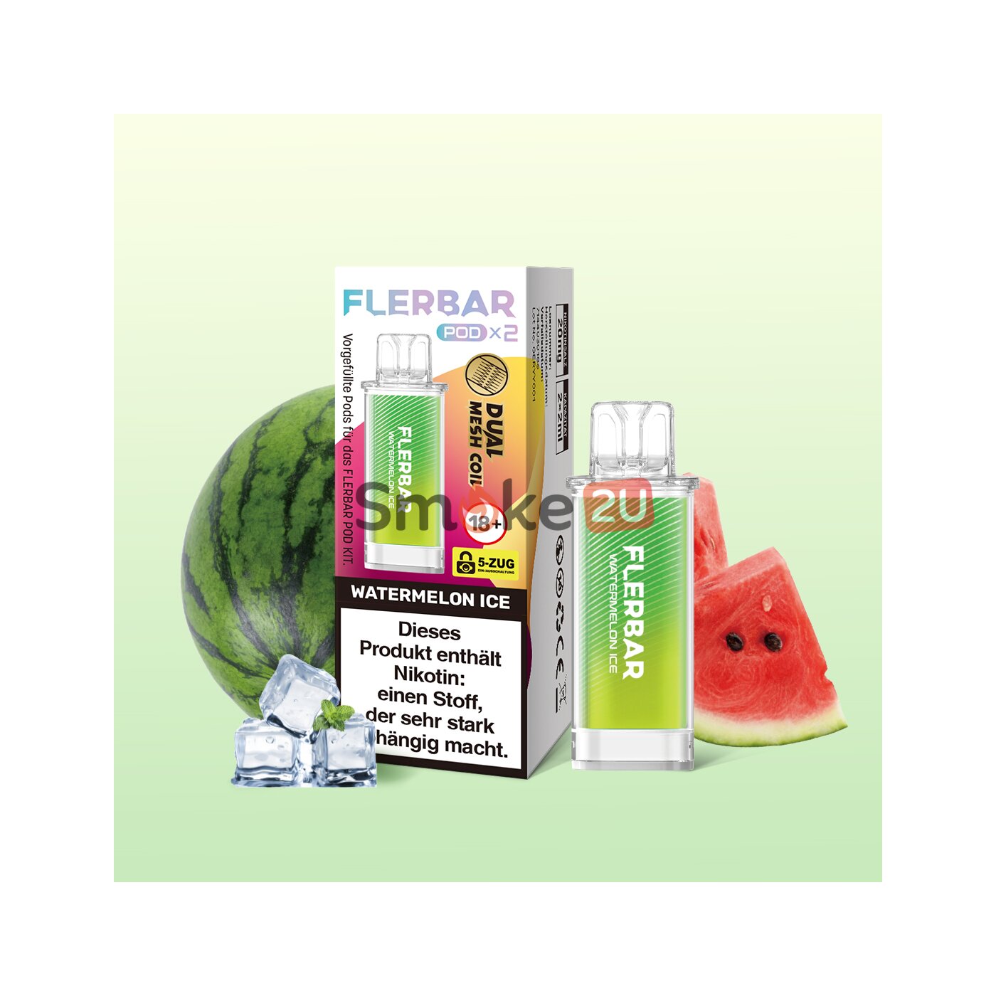 Flerbar Pod (2er Pack) Watermelon Ice