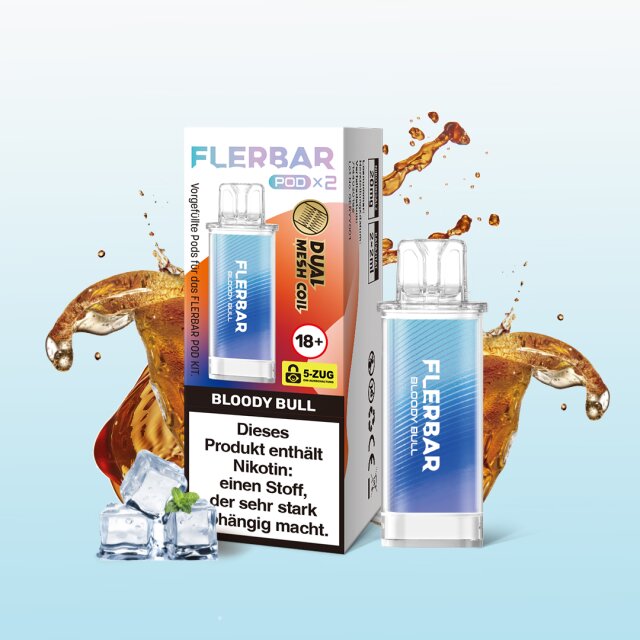Flerbar Pod (2er Pack) - Bloody Bull