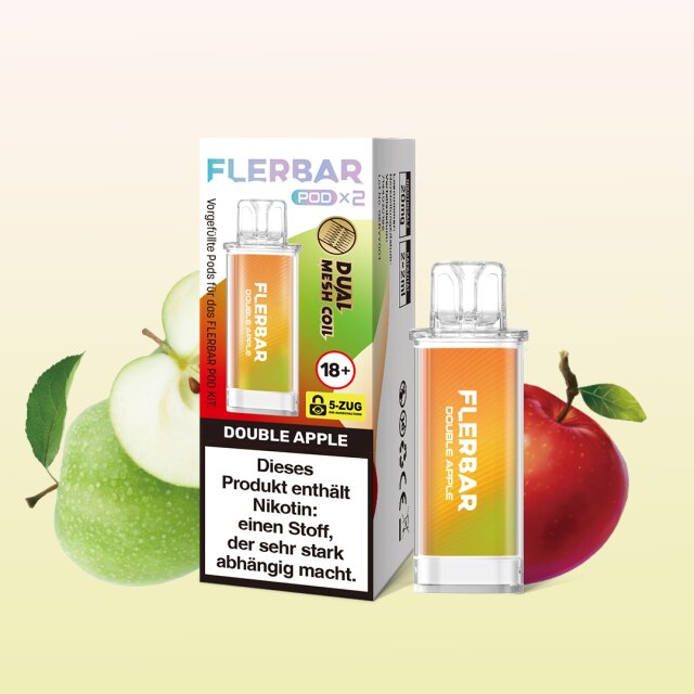 Flerbar Pod (2er Pack) -  Double Apple
