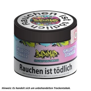 Tabak Base Bad & Mad 65g - Smurfys Dinner