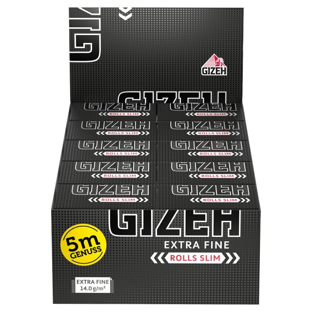 BLACK Rolls Slim - 20er Pack je 5 Meter Papier