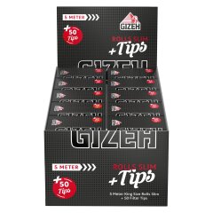 BLACK Rolls Slim - 20er Pack je 5 Meter Papier + 50 Filter Tips