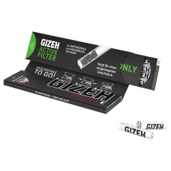 BLACK KSS + Active Filter | Mit Magnetverschluss - 16er Pack je 34 Blättchen + 16 Filter Tips