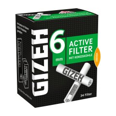 BLACK Active Filter 6mm - 10er Pack je 34 Filter Tips