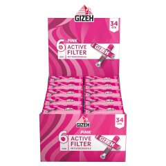 Pink Active Filter 6mm - 10er Pack je 34 Filter Tips
