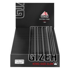 BLACK King Size Slim | Mit Magnetverschluss - 25er Pack je 34 Blättchen