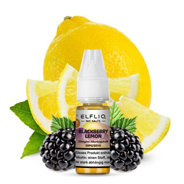 ELFBAR ELFLIQ 10ml - Blackberry Lemon 10mg
