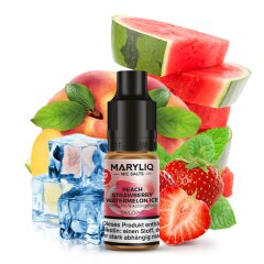 MARYLIQ 10ml - Peach Strawberry Watermelon Ice 20mg