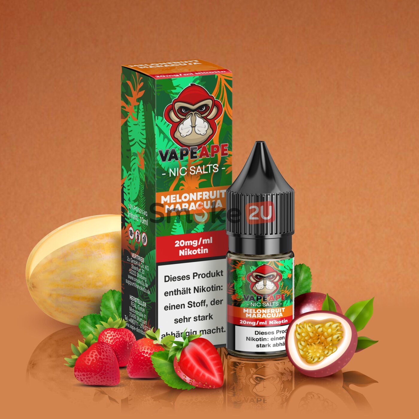 elfbar elfa kaufen Vape Ape - Melonfruit Maracuja - Nikotinsalz