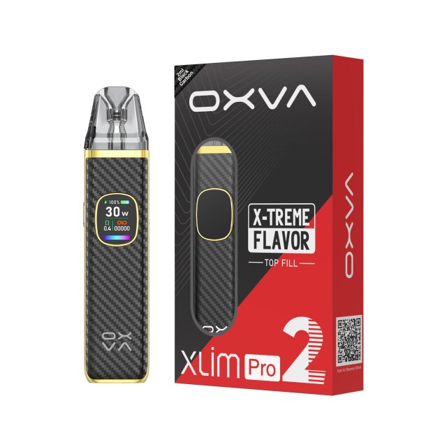 OXVA Pod System Xlim Pro 2 Kit - Black Carbon