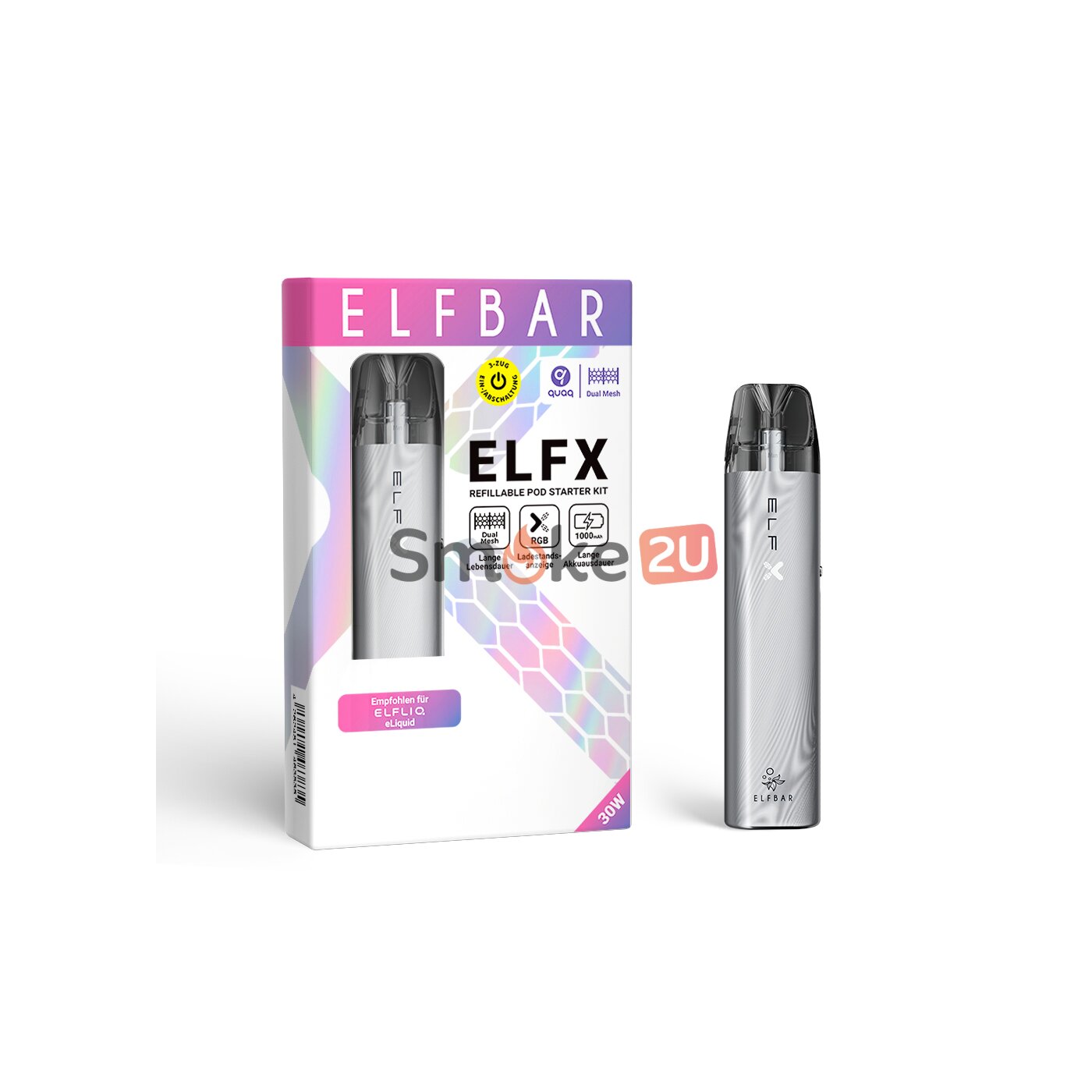ELFBAR ElfX Akkutrger Silver | Podsystem, 16,99