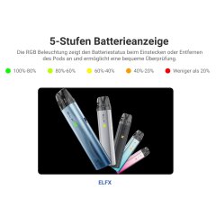 ELFBAR ELFX Akkuträger - Silver Blue