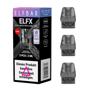 ELFBAR ELFX Leerpod 2ml (3er Pack) - 0.6 Ohm