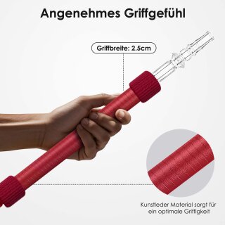 Luna Shisha Tradi Schlauch Kunstleder - Dunkelrot