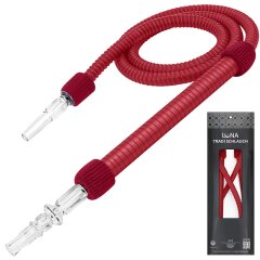 Luna Shisha Tradi Schlauch Kunstleder - Dunkelrot