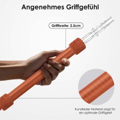 Luna Shisha Tradi Schlauch Kunstleder - Orange