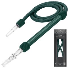 Luna Shisha Tradi Schlauch Kunstleder - Dunkelgrün