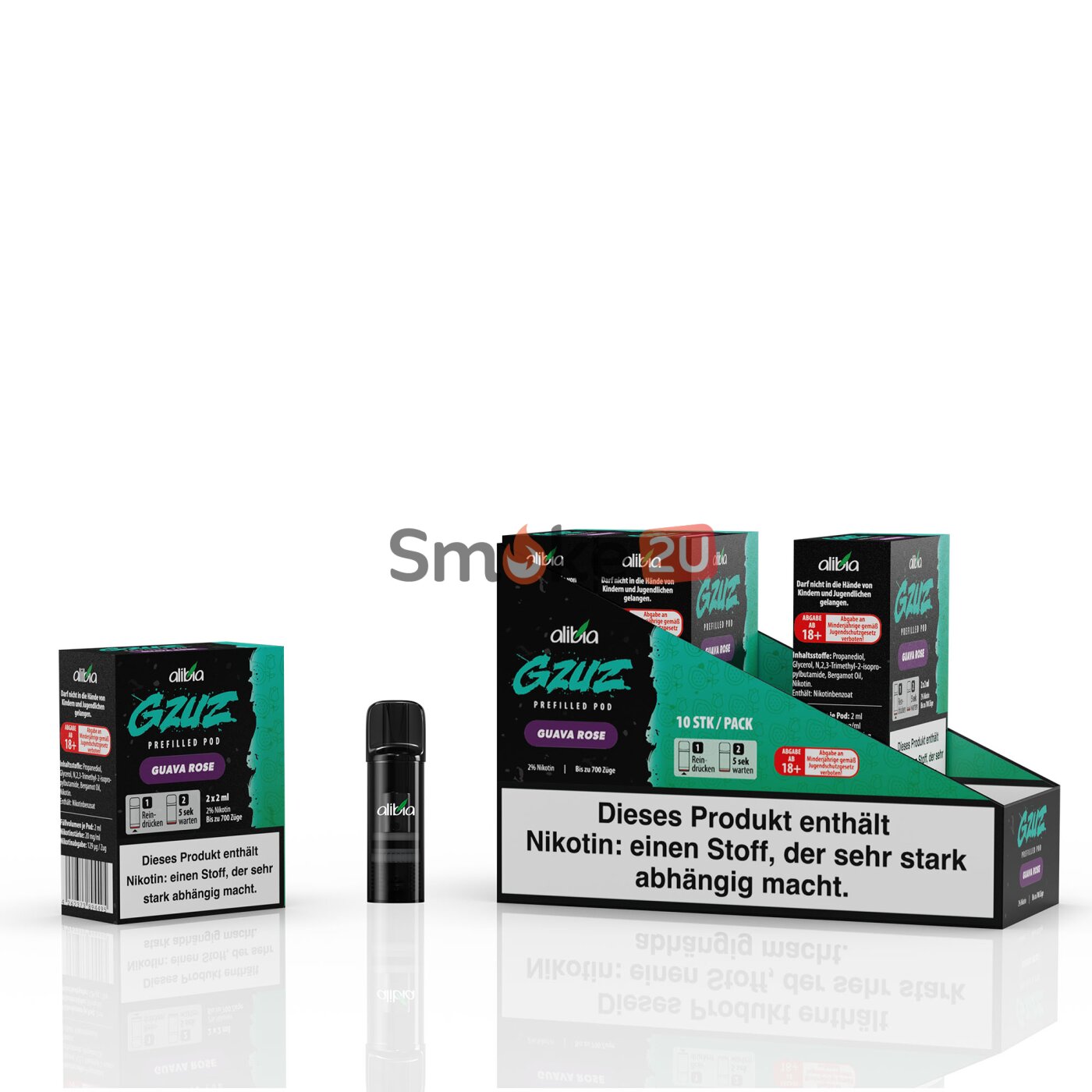 GZUZ Pod (2er Pack) - Guava Rose | Pod System, 6,90