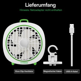 VIVOSUN Clip Ventilator  AeroWave D4 Black