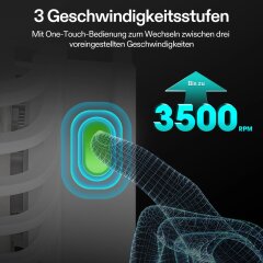 VIVOSUN Clip Ventilator  AeroWave D4 Black