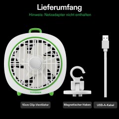 VIVOSUN Clip Ventilator AeroWave D4 White