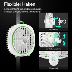 VIVOSUN Clip Ventilator AeroWave D4 White