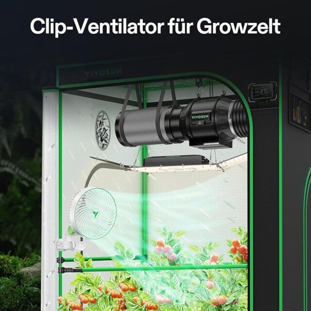 VIVOSUN Clip Ventilator AeroWave E6 White