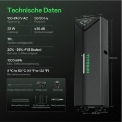 VIVOSUN Luftbefeuchter AeroStream H19