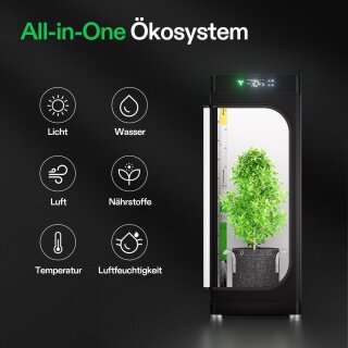VGrow Smart Grow Box-Online – Intelligentes All-in-One-System 100 Watt