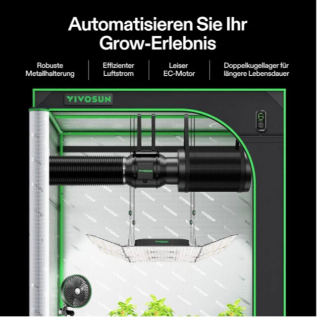 VIVOSUN Smart Luftfiltration  AeroZesh S6 + Smart Controller E42A
