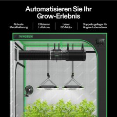 VIVOSUN Smart Luftfiltration AeroZesh S8 + Smart Controller E42A