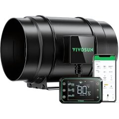 VIVOSUN Smart Luftfiltration AeroZesh S8 + Smart Controller E42A