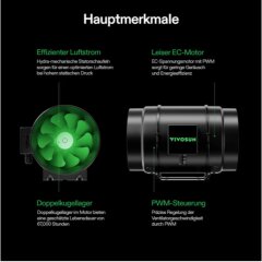 VIVOSUN Smart Luftfiltration AeroZesh S8 + Smart Controller E42A