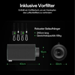 VIVOSUN Aktivkohlefilter 15cm