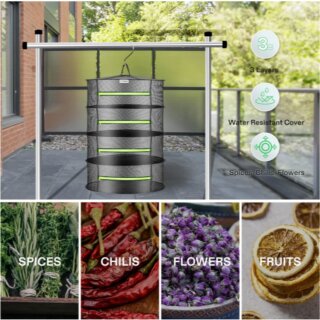 VIVOSUN Netz-Trockenständer 4-Lagig