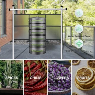 VIVOSUN Netz-Trockenständer 6-Lagig