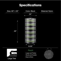 VIVOSUN Netz-Trockenständer 6-Lagig