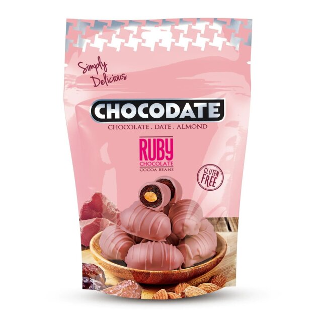 Dubai Chocodate Schoko Datteln 90g - Ruby