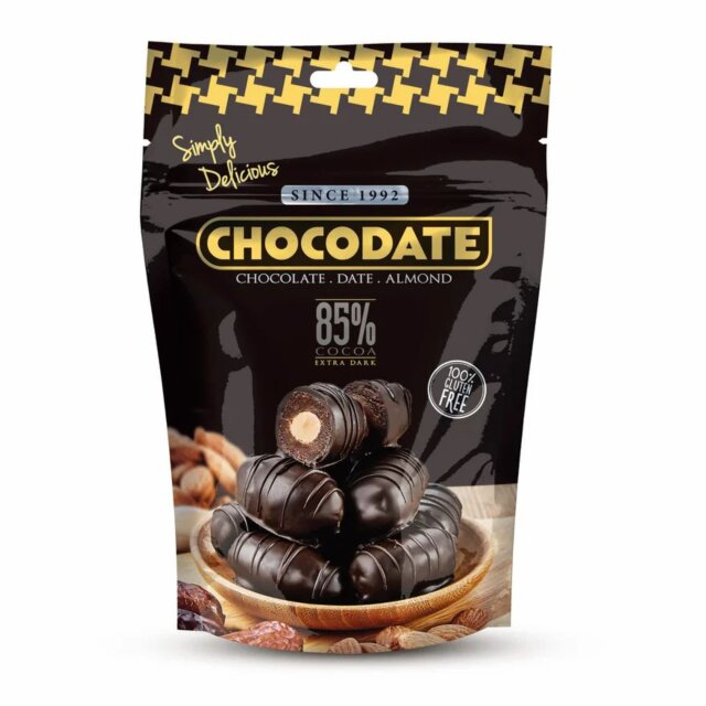Dubai Chocodate Schoko Datteln 90g - Dark