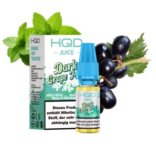 HQD Juice 10ml - Dark Grape Mint 18mg