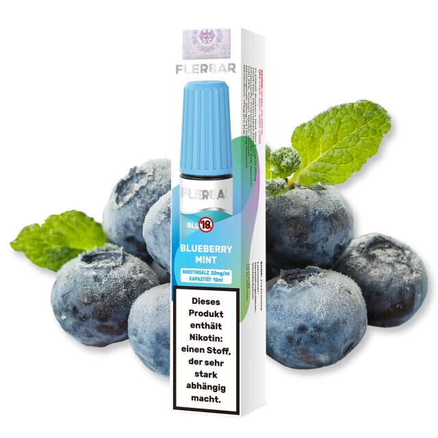Flerbar Liquid 10ml - Blueberry Mint 20mg