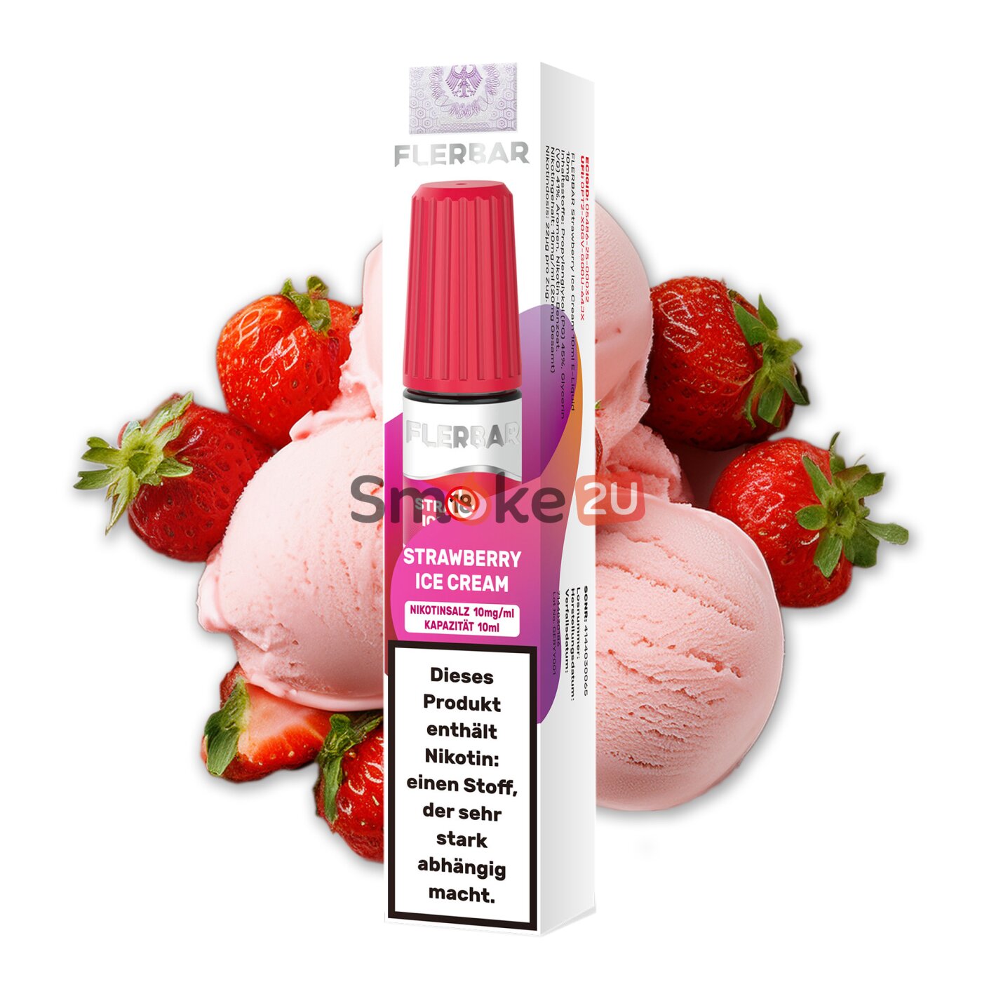 elfbar elfa master akku Strawberry Ice 100ml nikotinfreies Liquid in 120 ml Flasche kaufen! -,  58,50 € main image 1