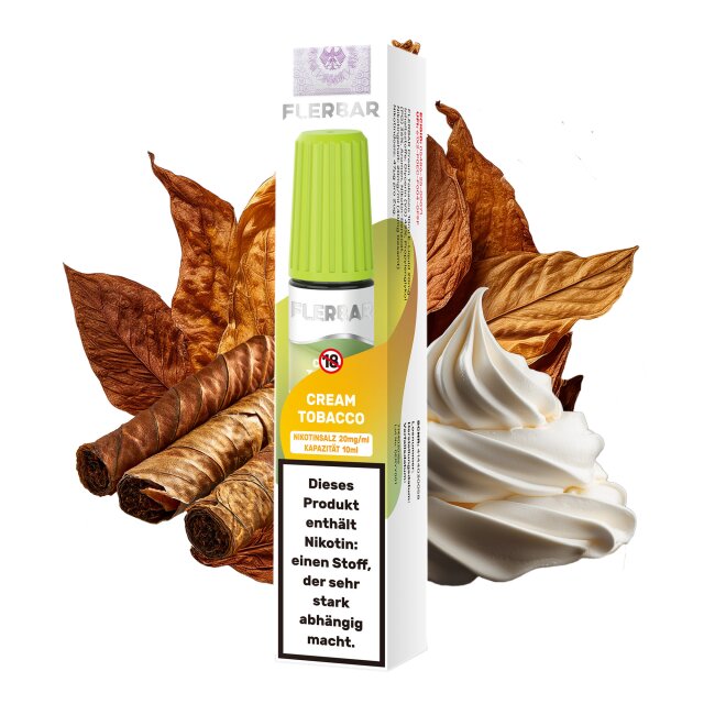 Flerbar Liquid 10ml - Cream Tobacco 20mg