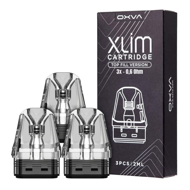 OXVA Xlim (3er Pack) - 0,6 Ohm Leerpod zum befüllen - 2ml