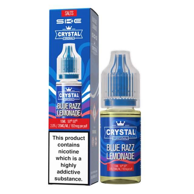 Crystal Bar Liquid 10ml - Blue Razz Lemonade 20mg